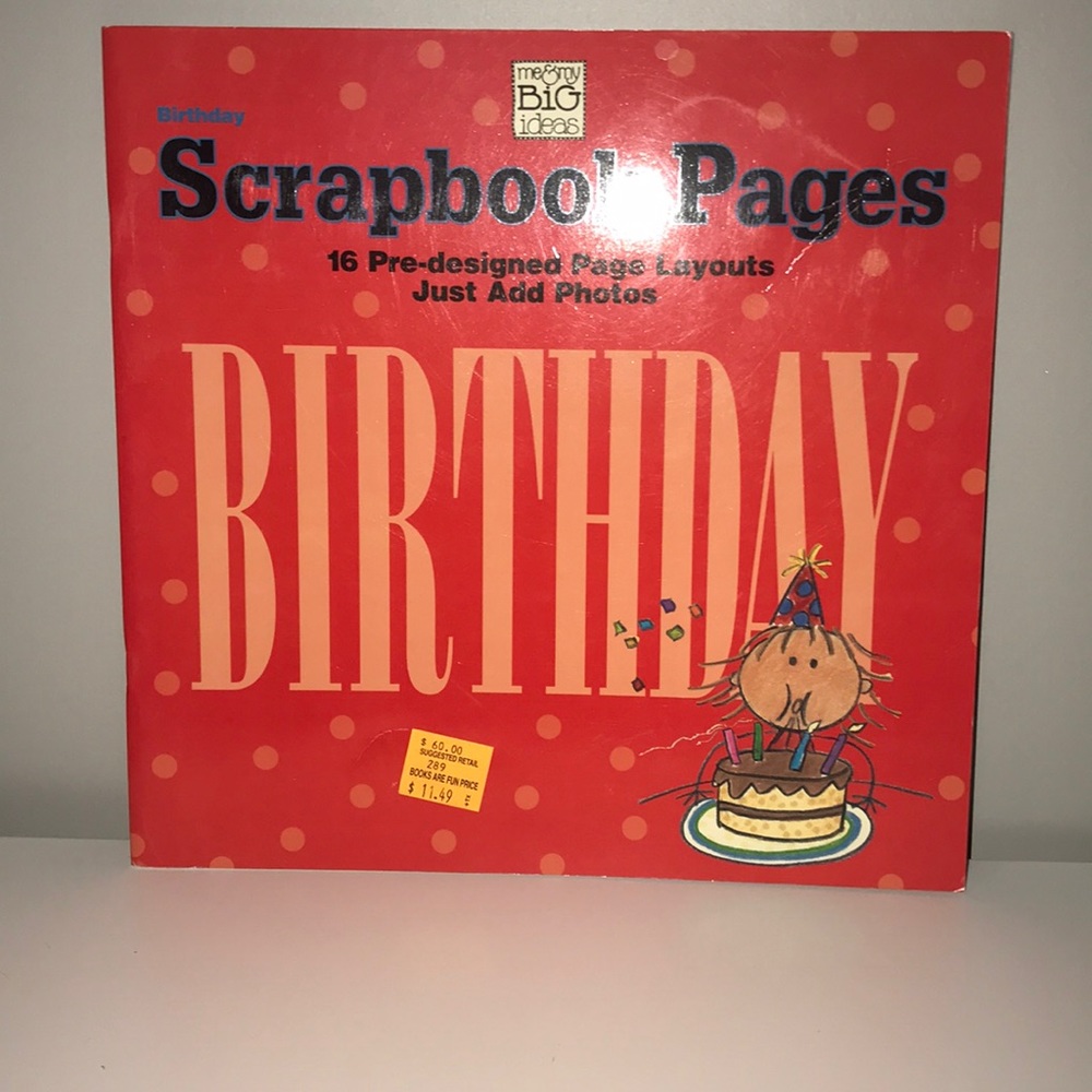 Birthday scrapbook pages